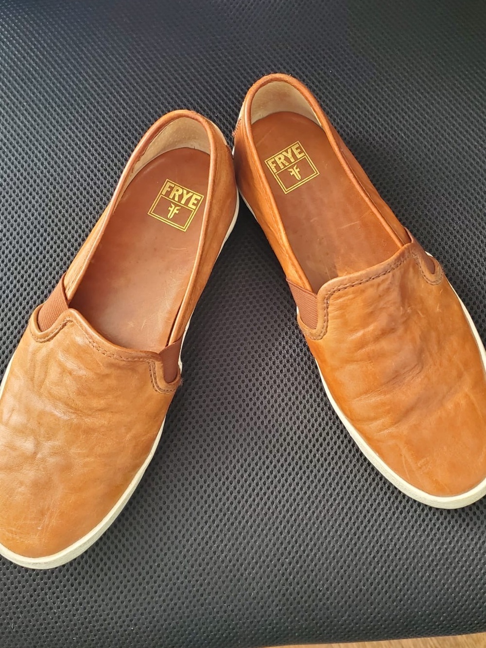 Frye Men's Slip-On Leather Loafers - Tan Brown